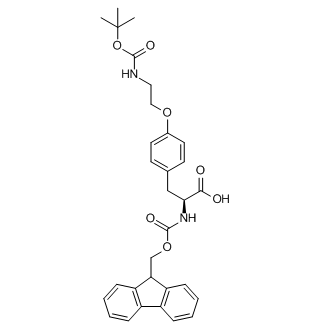 (S)-2-((((9H-Fluoren-9-yl)methoxy)carbonyl)amino)-3-(4-(2-((tert-butoxycarbonyl)amino)ethoxy)phenyl)propanoic acid