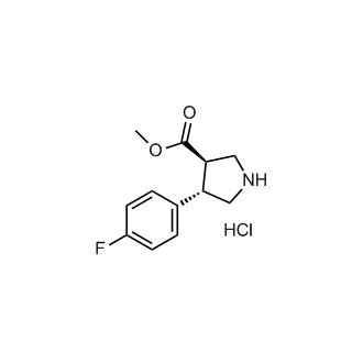 trans-methyl 4-(4-fluorophenyl)pyrrolidine-3-carboxylate hydrochloride