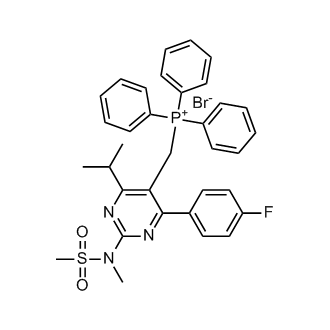 ((4-(4-Fluorophenyl)-6-isopropyl-2-(N-methylmethylsulfonamido)pyrimidin-5-yl)methyl)triphenylphosphonium bromide