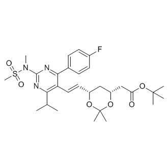 tert-Butyl 2-((4R,6S)-6-((E)-2-(4-(4-fluorophenyl)-6-isopropyl-2-(N-methylmethylsulfonamido)pyrimidin-5-yl)vinyl)-2,2-dimethyl-1,3-dioxan-4-yl)acetate