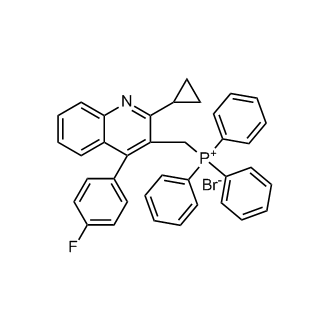 ((2-Cyclopropyl-4-(4-fluorophenyl)quinolin-3-yl)methyl)triphenylphosphonium bromide