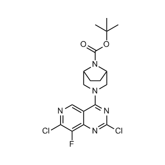 tert-Butyl 3-(2,7-dichloro-8-fluoropyrido[4,3-d]pyrimidin-4-yl)-3,8-diazabicyclo[3.2.1]octane-8-carboxylate