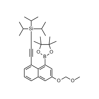 Triisopropyl((6-(methoxymethoxy)-8-(4,4,5,5-tetramethyl-1,3,2-dioxaborolan-2-yl)naphthalen-1-yl)ethynyl)silane