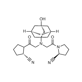 (2S)-1-(2-((2-((2R)-2-cyanocyclopentyl)-2-oxoethyl)((1r,3R,5R,7S)-3-hydroxyadamantan-1-yl)amino)acetyl)pyrrolidine-2-carbonitrile  (Vildagliptin Impurity）