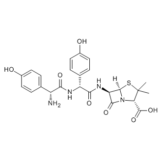 (2S,5R,6R)-6-((R)-2-((R)-2-Amino-2-(4-hydroxyphenyl)acetamido)-2-(4-hydroxyphenyl)acetamido)-3,3-dimethyl-7-oxo-4-thia-1-azabicyclo[3.2.0]heptane-2-carboxylic acid (Amoxicillin Impurity)