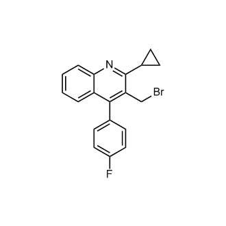 3-(bromomethyl)-2-cyclopropyl-4-(4-fluorophenyl)quinoline  (Pitavastatin Impurity）