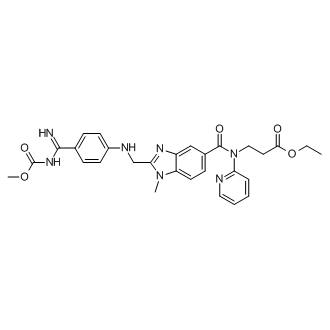 ethyl 3-(2-(((4-(N-(methoxycarbonyl)carbamimidoyl)phenyl)amino)methyl)-1-methyl-N-(pyridin-2-yl)-1H-benzo[d]imidazole-5-carboxamido)propanoate  (Dabigatran Impurity）
