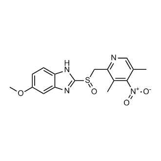 2-[[(3,5-Dimethyl-4-nitro-2-pyridinyl)methyl]sulfinyl]-5-methoxy-1H-benzimidazole  (Esomeprazole Impurity）