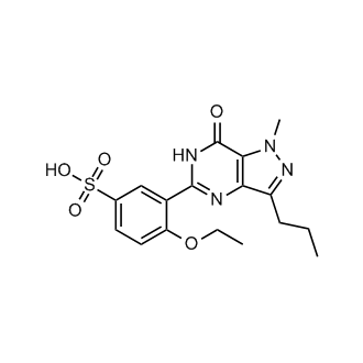 4-ethoxy-3-(1-methyl-7-oxo-3-propyl-6,7-dihydro-1H-pyrazolo[4,3-d]pyrimidin-5-yl)benzenesulfonic acid  (Sildenafil Impurity）