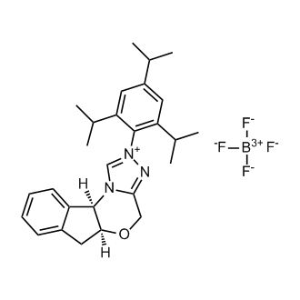 (5aS,10bR)-2-(2,4,6-Triisopropylphenyl)-5a,10b-dihydro-4H,6H-indeno[2,1-b][1,2,4]triazolo[4,3-d][1,4]oxazin-2-ium tetrafluoroborate