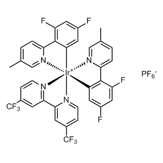 4,4'-Bis(trifluoromethyl)-2,2'-bipyridinebis[3,5-difluoro-2-[5-methyl-2-pyridinyl)phenyl] iridium(III) hexafluorophosphate