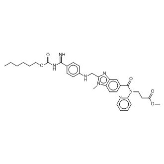 Methyl 3-(2-(((4-(N-((hexyloxy)carbonyl)carbamimidoyl)phenyl)amino)methyl)-1-methyl-N-(pyridin-2-yl)-1H-benzo[d]imidazole-5-carboxamido)propanoate  (Dabigatran Impurity)