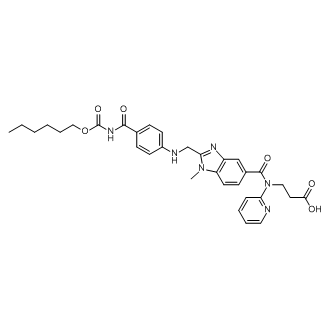 3-(2-(((4-(((Hexyloxy)carbonyl)carbamoyl)phenyl)amino)methyl)-1-methyl-N-(pyridin-2-yl)-1H-benzo[d]imidazole-5-carboxamido)propanoic acid  (Dabigatran Impurity)