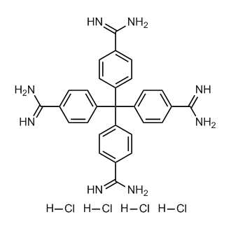 4-[Tris(4-carbamimidoylphenyl)methyl]benzenecarboximidamide;tetrahydrochloride
