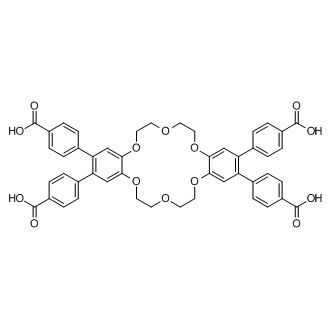 4,4',4'',4'''-(6,7,9,10,17,18,20,21-Octahydrodibenzo[b,k][1,4,7,10,13,16]hexaoxacyclooctadecine-2,3,13,14-tetrayl)tetrabenzoicacid