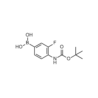 (4-((tert-Butoxycarbonyl)amino)-3-fluorophenyl)boronicacid