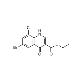 Ethyl6-bromo-8-chloro-4-oxo-1,4-dihydroquinoline-3-carboxylate