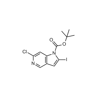 tert-Butyl 6-chloro-2-iodo-1H-pyrrolo[3,2-c]pyridine-1-carboxylate