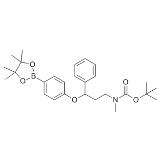 tert-Butyl methyl(3-phenyl-3-(4-(4,4,5,5-tetramethyl-1,3,2-dioxaborolan-2-yl)phenoxy)propyl)carbamate