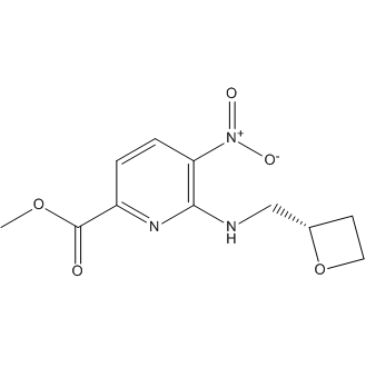 Methyl (S)-5-nitro-6-((oxetan-2-ylmethyl)amino)picolinate
