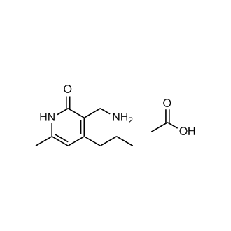 3-(Aminomethyl)-6-methyl-4-propylpyridin-2(1H)-one acetate