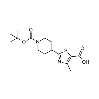 2-{1-[(tert-butoxy)carbonyl]piperidin-4-yl}-4-methyl-1,3-thiazole-5-carboxylic acid