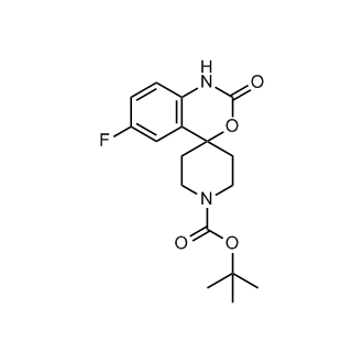 Tert-butyl 6-fluoro-2-oxo-1,2-dihydrospiro[benzo[d][1,3]oxazine-4,4'-piperidine]-1'-carboxylate