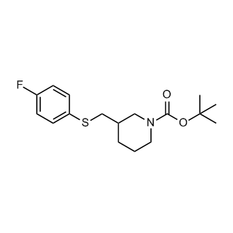 Tert-butyl 3-(((4-fluorophenyl)thio)methyl)piperidine-1-carboxylate