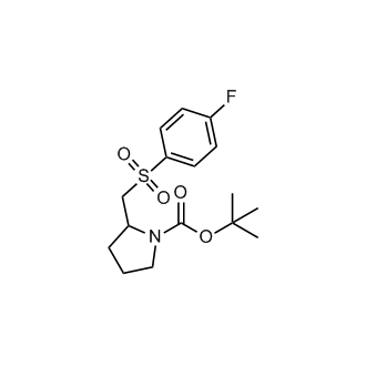 Tert-butyl 2-(((4-fluorophenyl)sulfonyl)methyl)pyrrolidine-1-carboxylate