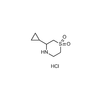 3-Cyclopropylthiomorpholine 1,1-dioxide hydrochloride