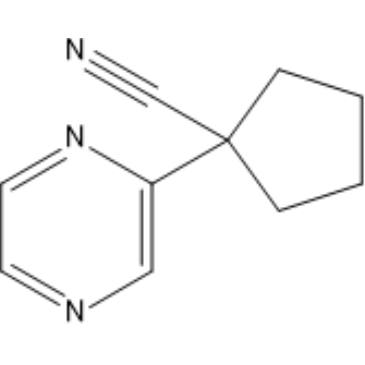 1-(Pyrazin-2-yl)cyclopentane-1-carbonitrile