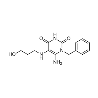 6-Amino-1-benzyl-5-((3-hydroxypropyl)amino)pyrimidine-2,4(1H,3H)-dione