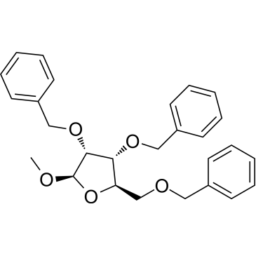 (2R,3R,4R,5R)-3,4-bis(benzyloxy)-2-((benzyloxy)methyl)-5-methoxytetrahydrofuran