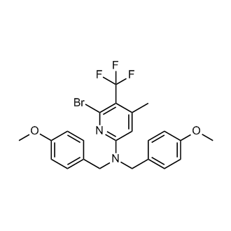 6-Bromo-N,N-bis(4-methoxybenzyl)-4-methyl-5-(trifluoromethyl)pyridin-2-amine