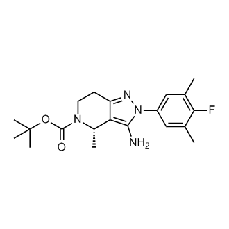 Tert-butyl (S)-3-amino-2-(4-fluoro-3,5-dimethylphenyl)-4-methyl-2,4,6,7-tetrahydro-5H-pyrazolo[4,3-c]pyridine-5-carboxylate