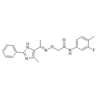 N-(3-Fluoro-4-methylphenyl)-2-(((1-(4-methyl-2-phenyl-1H-imidazol-5-yl)ethylidene)amino)oxy)acetamide