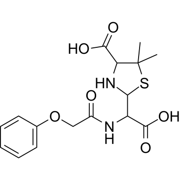 2-(Carboxy(2-phenoxyacetamido)methyl)-5,5-dimethylthiazolidine-4-carboxylic acid (Penicillin Impurity)