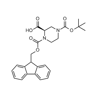 (R)-1-(((9H-Fluoren-9-yl)methoxy)carbonyl)-4-(tert-butoxycarbonyl)piperazine-2-carboxylic acid