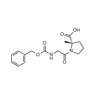 (S)-1-(((benzyloxy)carbonyl)glycyl)-2-methylpyrrolidine-2-carboxylic acid