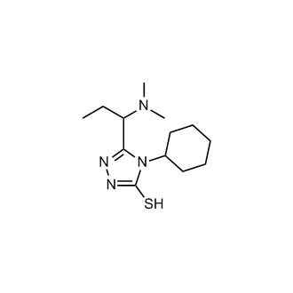 4-Cyclohexyl-5-(1-(dimethylamino)propyl)-4H-1,2,4-triazole-3-thiol