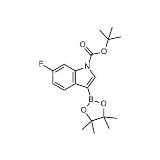 Tert-butyl 6-fluoro-3-(4,4,5,5-tetramethyl-1,3,2-dioxaborolan-2-yl)-1H-indole-1-carboxylate