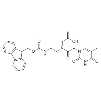 N-(2-((((9H-fluoren-9-yl)methoxy)carbonyl)amino)ethyl)-N-(2-(5-methyl-2,4-dioxo-3,4-dihydropyrimidin-1(2H)-yl)acetyl)glycine