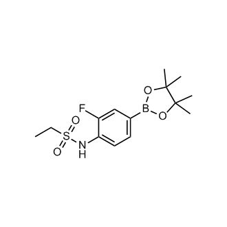 N-(2-fluoro-4-(4,4,5,5-tetramethyl-1,3,2-dioxaborolan-2-yl)phenyl)ethanesulfonamide