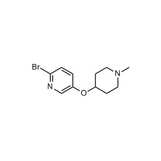 2-Bromo-5-((1-methylpiperidin-4-yl)oxy)pyridine