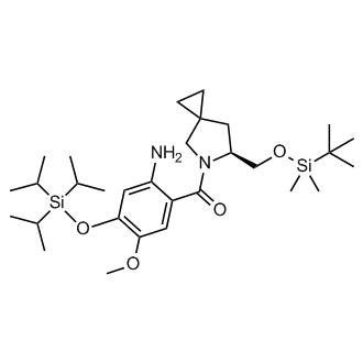 (S)-(2-Amino-5-methoxy-4-((triisopropylsilyl)oxy)phenyl)(6-(((tert-butyldimethylsilyl)oxy)methyl)-5-azaspiro[2.4]heptan-5-yl)methanone
