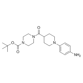 tert-Butyl 4-(1-(4-aminophenyl)piperidine-4-carbonyl)piperazine-1-carboxylate