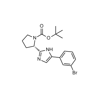 (S)-tert-Butyl 2-(5-(3-bromophenyl)-1H-imidazol-2-yl)pyrrolidine-1-carboxylate