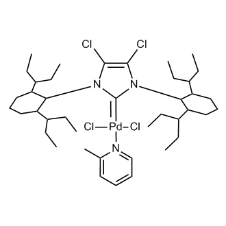 (SP-4-1)-[1,3-Bis[2,6-bis(1-ethylpropyl)phenyl]-4,5-dichloro-1,3-dihydro-2H-imidazol-2-ylidene]dichloro(2-methylpyridine)palladium