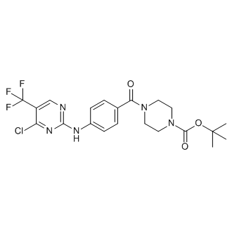 tert-Butyl 4-(4-((4-chloro-5-(trifluoromethyl)pyrimidin-2-yl)amino)benzoyl)piperazine-1-carboxylate