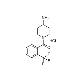 (4-Aminopiperidin-1-yl)(2-(trifluoromethyl)phenyl)methanone hydrochloride